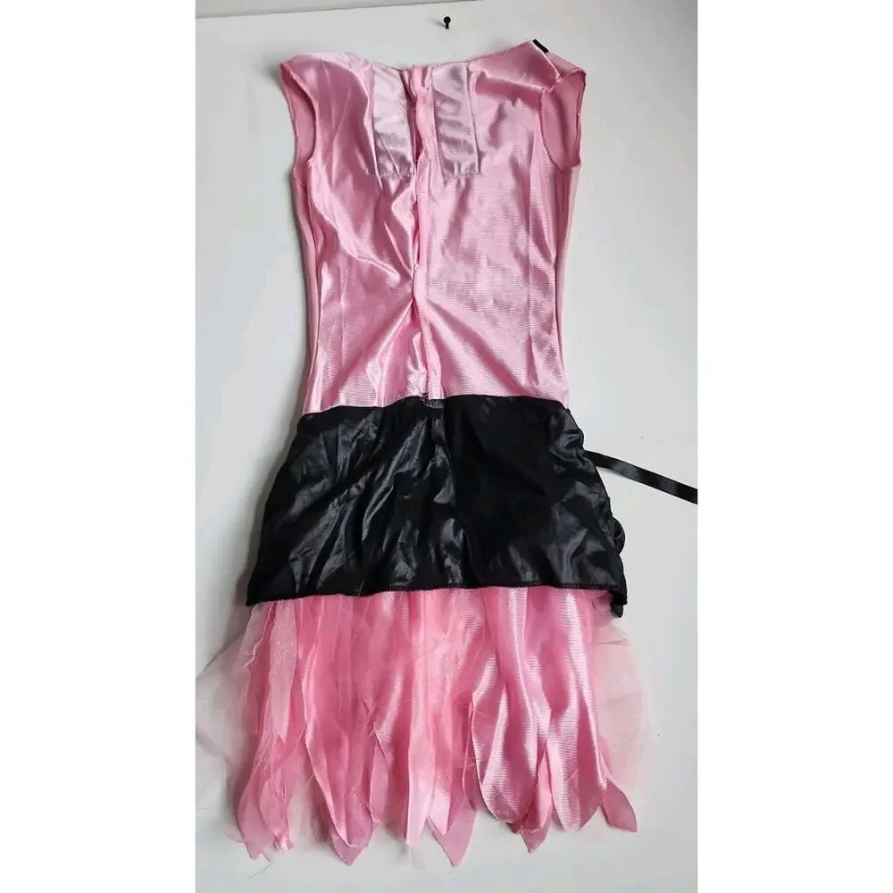 Disguise Costume Graveyard Fairy Pink/Black Youth 7-9 Gothic Halloween